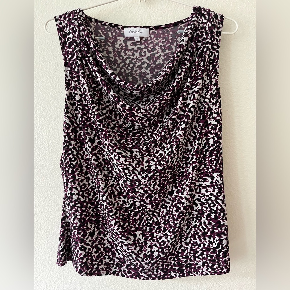 Calvin Klein cowl neck sleeveless top